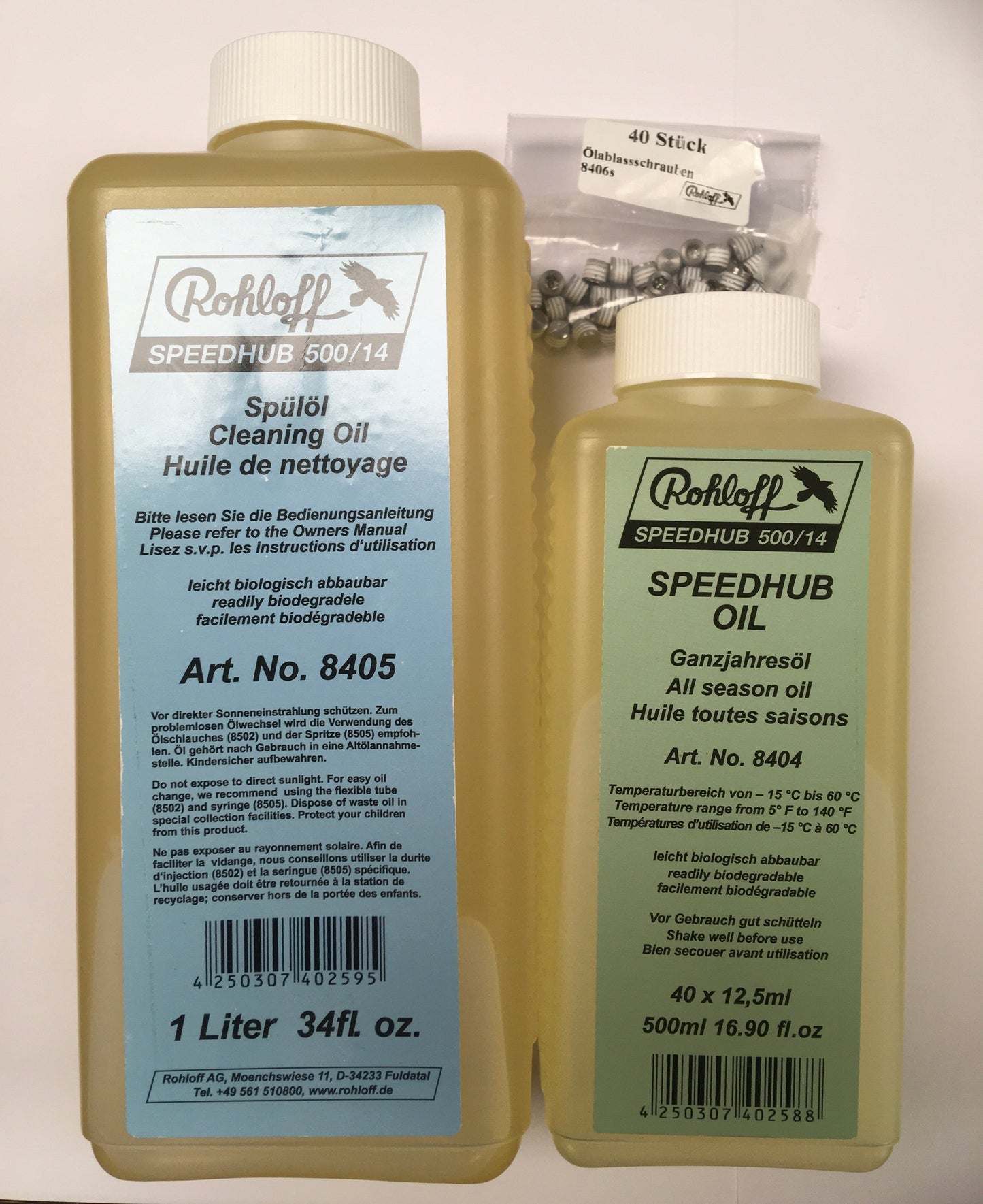 Oliewissel set voor 40 oliewissels SPEEDHUB 500/14+ 40 dichtingsschroeven