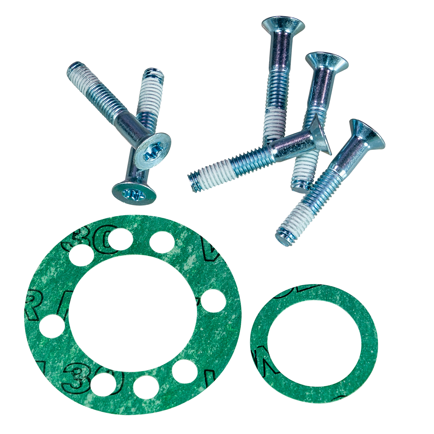 Set papierdichtingen voor asring met TORX bouten voor asplaat